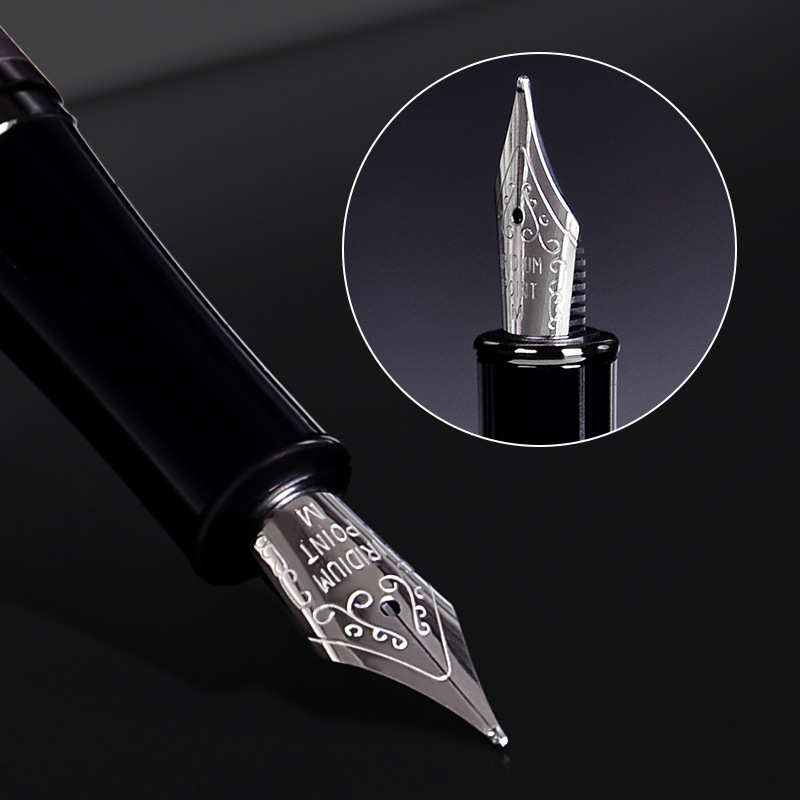 The PoK T21 signature ballpoint pen is a high-end metal rod signature carbon black business office pen that can print logos Application Scenario