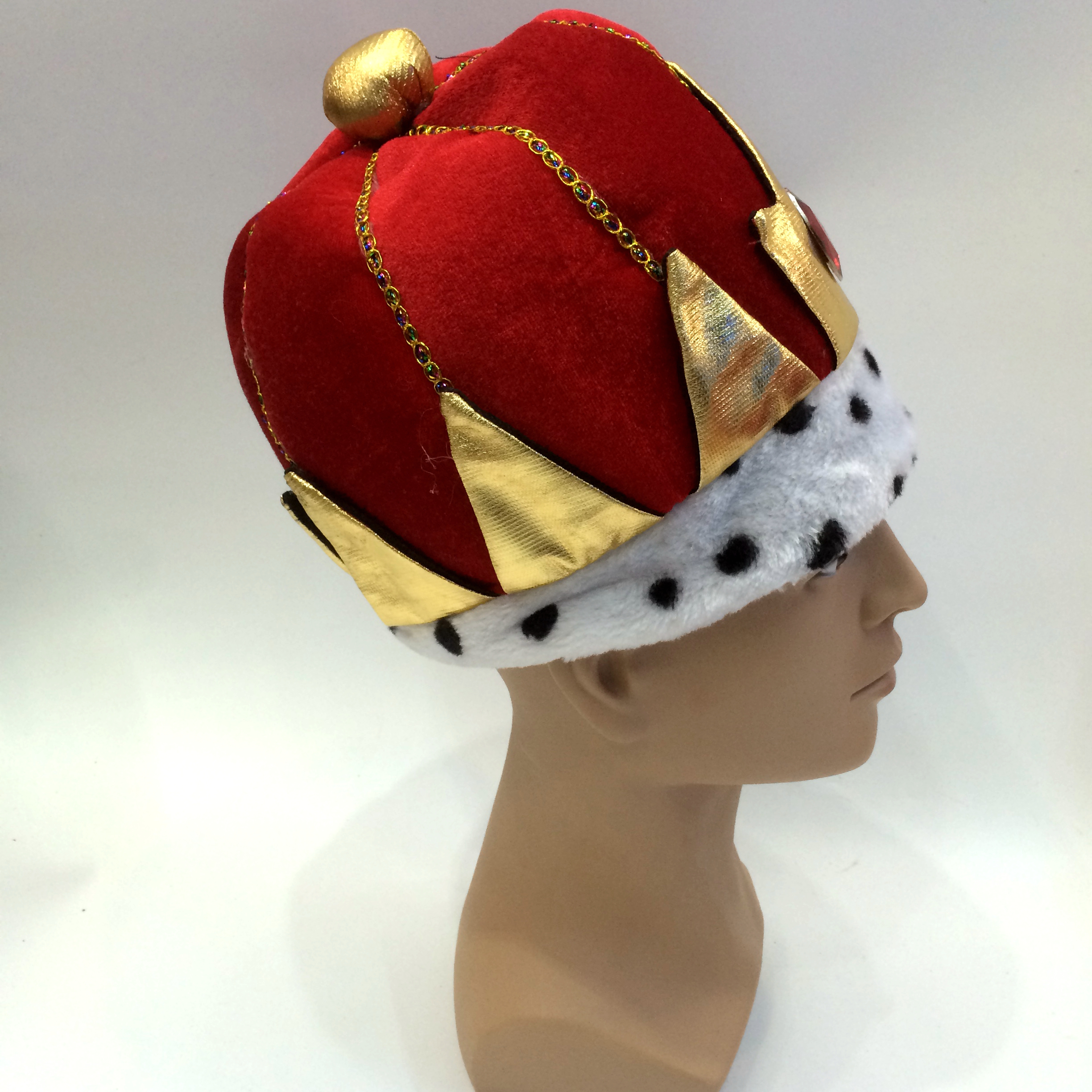 Qianfang Festival hats, wigs, festival hats, foreign king hats, ruler hats, various types of hats 2211 Application Scenario