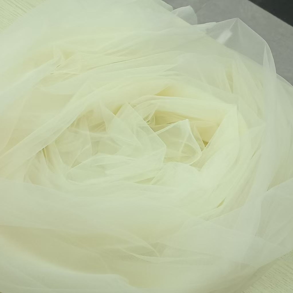 Knitted fabric, double-layer mesh fabric, all-polyester K399 hat net, low-elasticity mesh fabric 33 details Picture