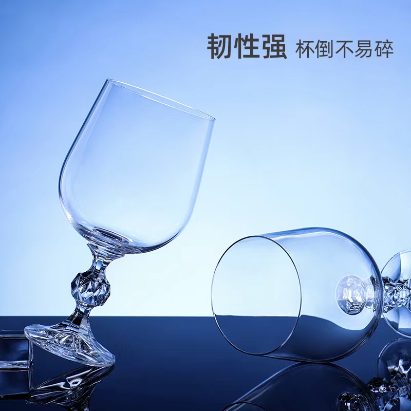 捷克进口莱克斯源头工厂直销无铅水晶高档无铅水晶高脚杯，手工吹制一体成型190ml克劳迪娅白葡萄酒杯，红酒杯适用于家用，酒店商务宴请 undefined