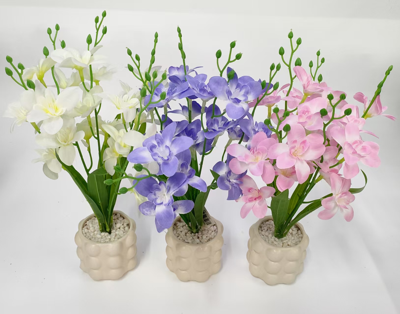 仿真花假花盆景陶瓷盆樱花装饰摆件品