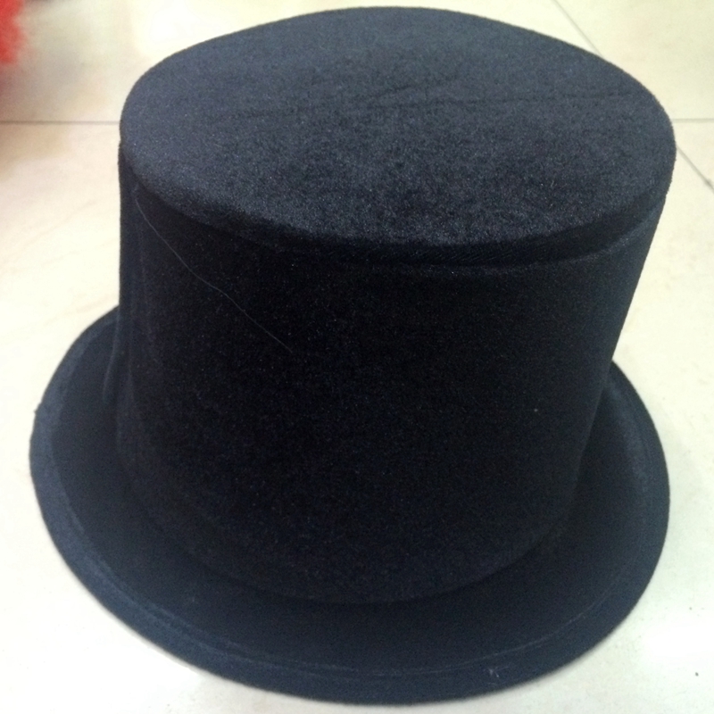 Qianfang Festival wig hat, Magician High hat with spring for compression and reset, Magic hat, professional hat 1432 details Picture