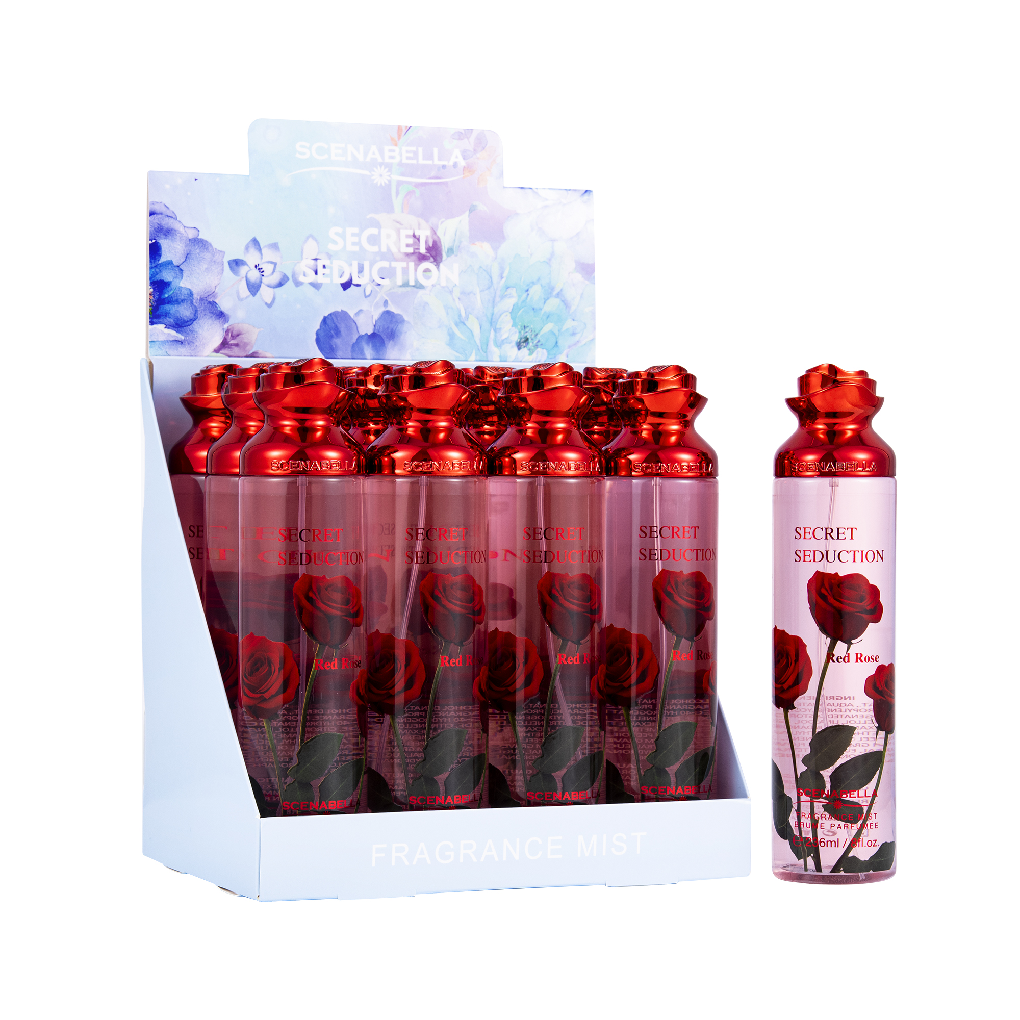 Scenabella Secret Seduction Cherry Blossom Perfume Spray Bottle 250ML Floral Fragrance Item Picture