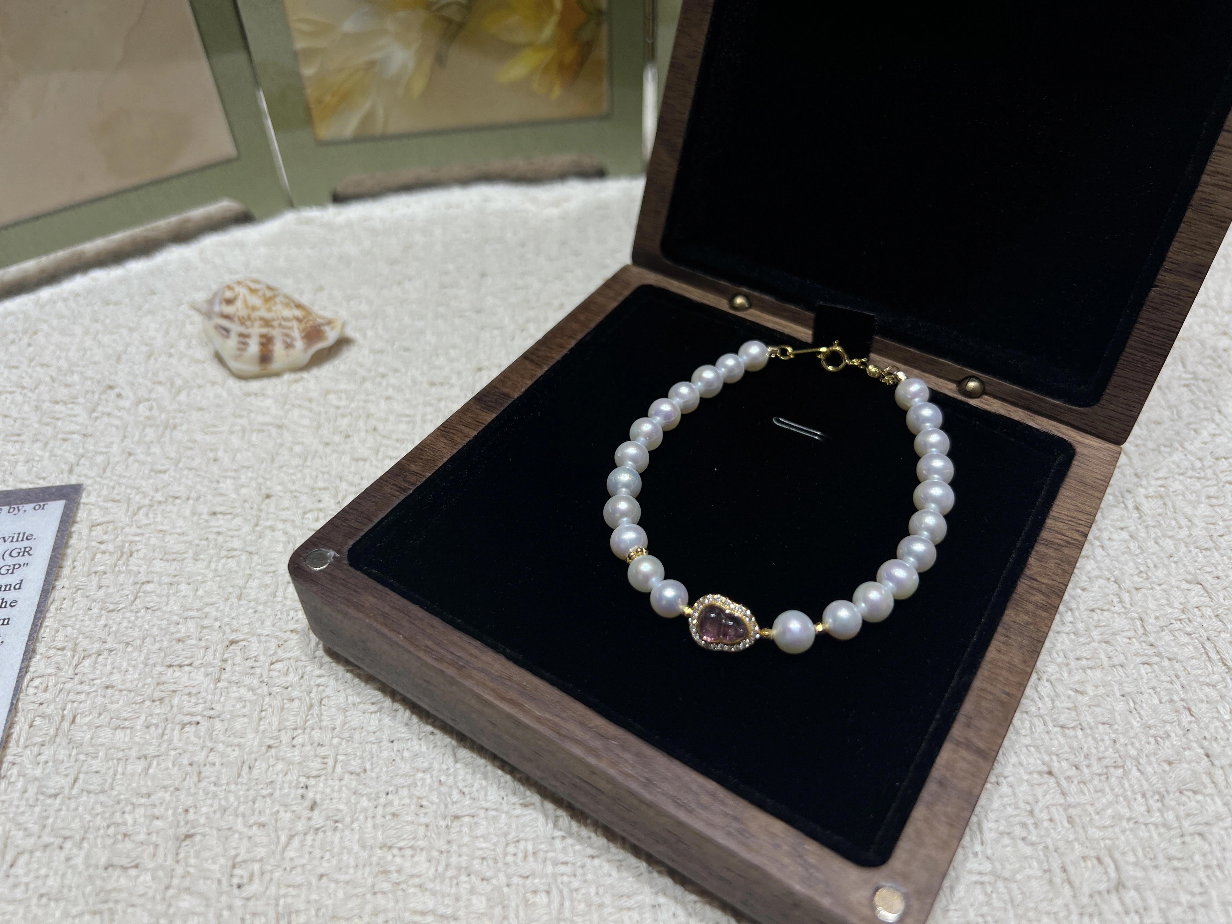 Natural freshwater pearls paired with silver jewelry accessories: Fashionable Shun Ai Pearls detail image 2