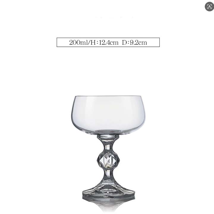 捷克进口莱克斯直销无铅水晶酒具，涵盖红酒杯、醒酒器、白酒杯等套装，手工吹制200ml克劳迪娅蝶型杯 full figure