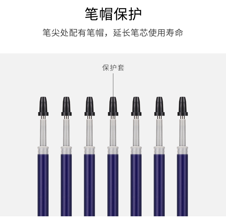 Bok 2230 boxed gel pen refill 0.5mm push-type blue and black medical-specific gel pen refill refill for signature pens pic 6