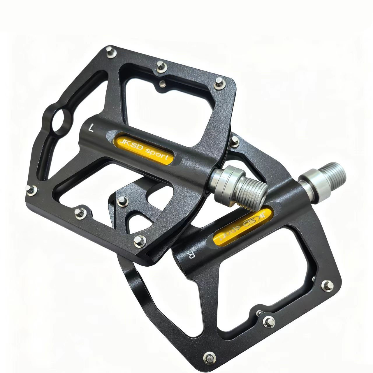WJL-001 rodamiento pedal de aluminio pedal de bicicleta bicicleta de montaña con clavijas antideslizante pedal pedal pedal
