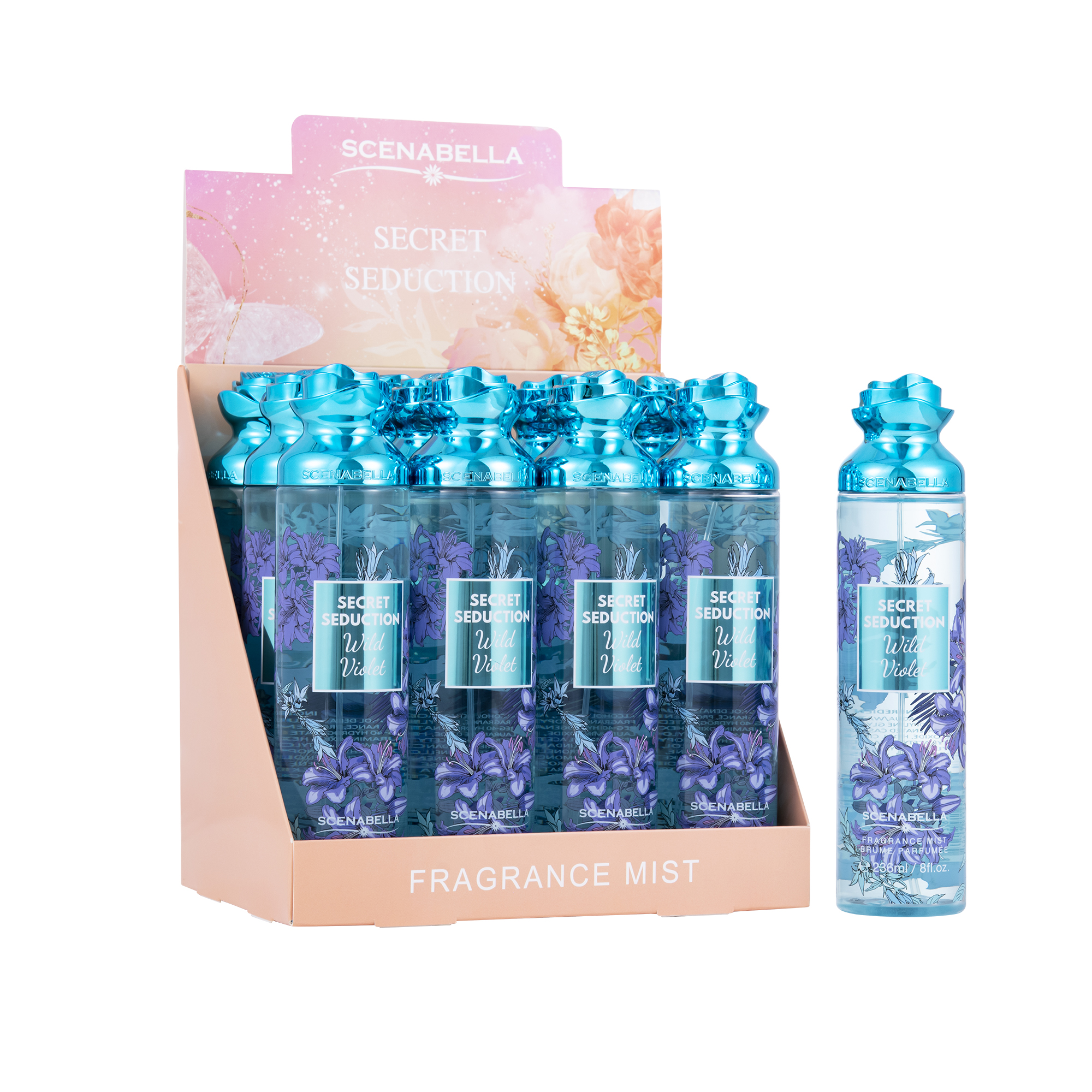 Scenabella Secret Seduction Cherry Blossom Perfume Spray Bottle 250ML Floral Fragrance Application Scenario