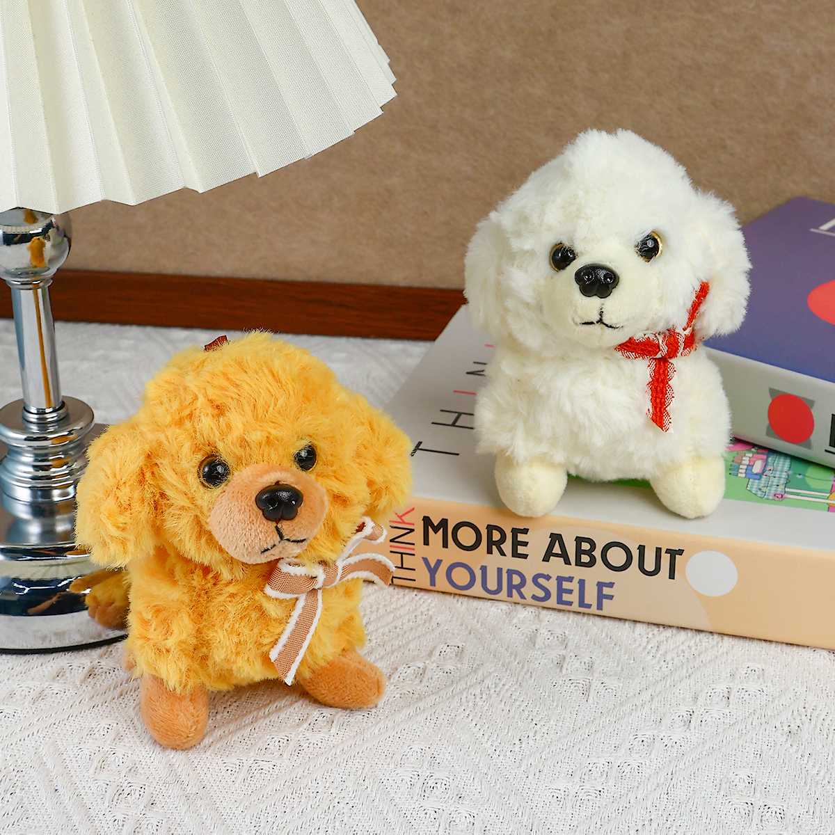 Soft and cute bow ties, dog yarn dolls, doll claw machines, backpacks, pendants, street stall wholesale, Internet celebrity bestsellers Item Picture