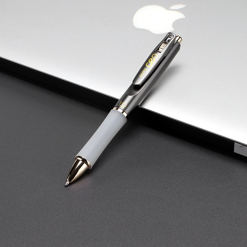 Bao Ke Black 1.0 Press gel Pen, large-capacity advertising pen, high-end business office signature pen, press gel pen Specification image