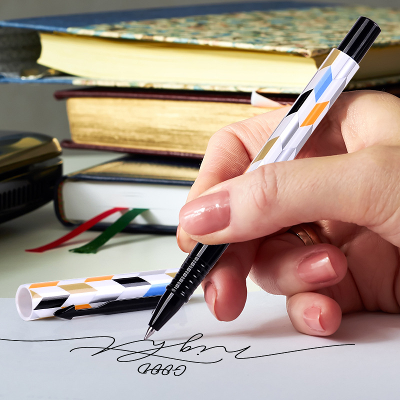 Five Thousand Years W-477 signature Gel Pen 0.5mm dark blue signature pen blue-black carbon Gel pen wholesale Item Picture