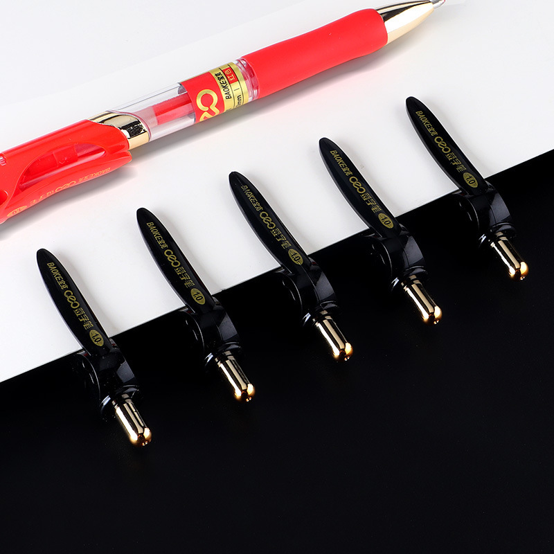 Baok C35 Press Black and red gel pen wholesale Press Water-based carbon pen Business office signature pen Specification image