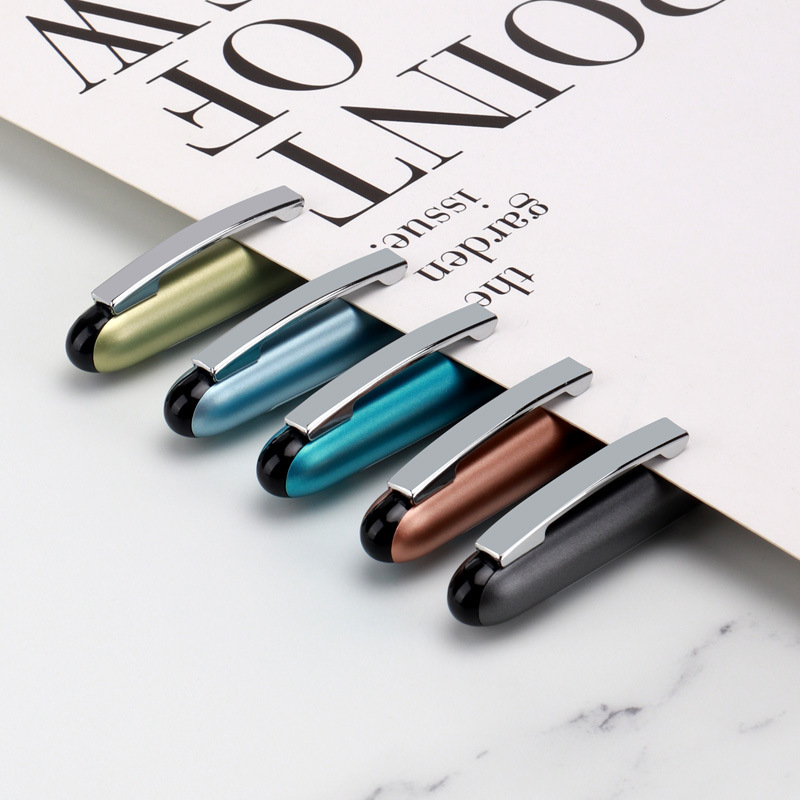 Baok 3518 high-end office and conference gift advertising signature pen, black business gel pen wholesale, can print Logo Specification image