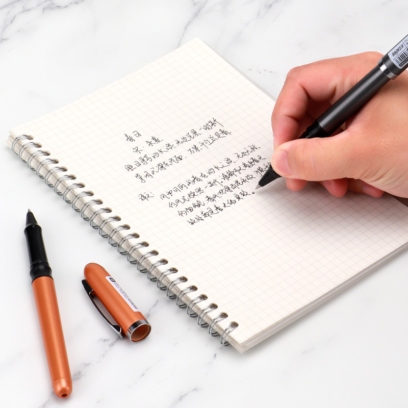 Baok 3518 high-end office and conference gift advertising signature pen, black business gel pen wholesale, can print Logo Application Scenario