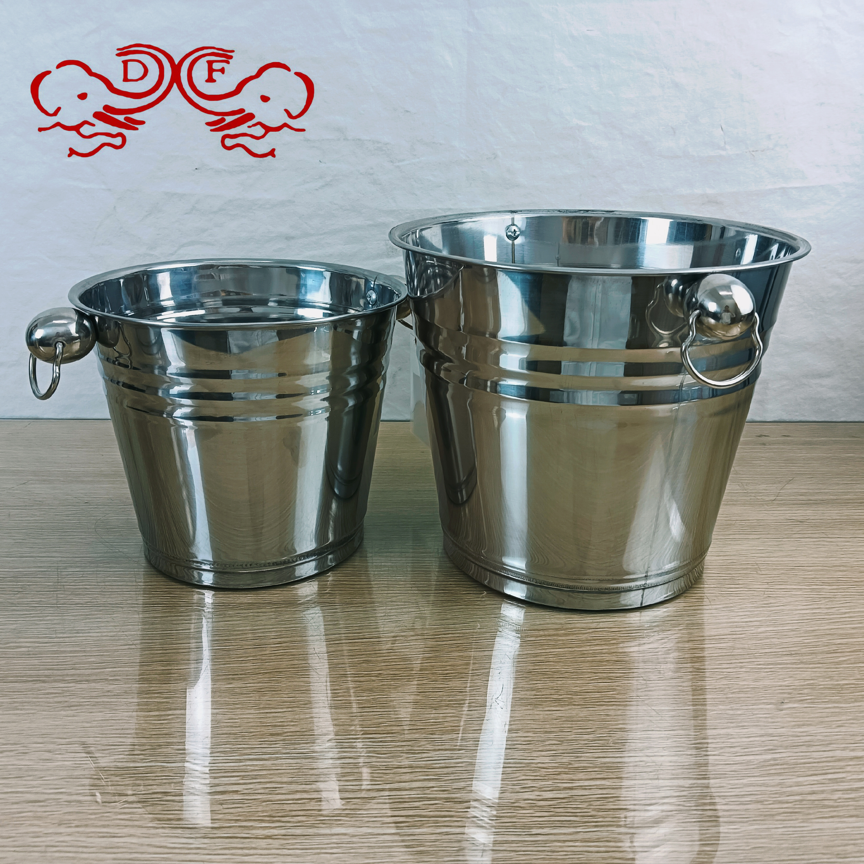 DF99366 stainless steel double-ear ice bucket, water bucket, storage bucket, beer machine, beverage rice bucket, kitchenware, kitchen supplies, DF TRADINGHOUSE Application Scenario