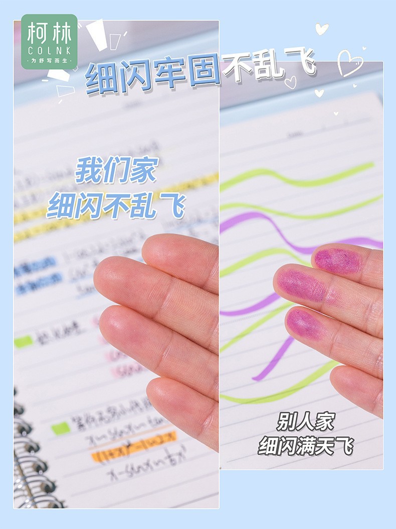 Wholesale of Colin 656 color highlighters for student study textbooks, key point marking pens, and drawing notebook pens pic 3