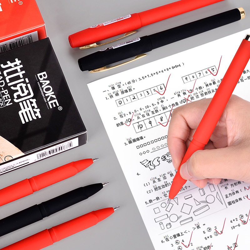 Bock gel pen refill 0.5mm bullet point fountain pen student refill Full needle tube 0.7mm black red blue PC3908 Specification image
