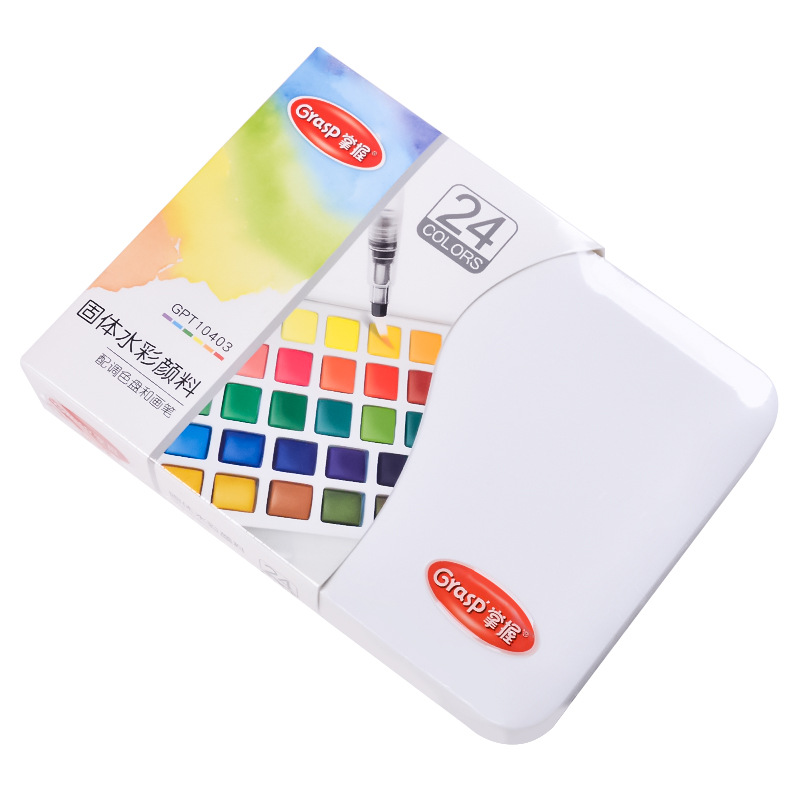 Master solid watercolor pigments, art painting pigments, gouache pigments, washable children's watercolor painting pigment sets Item Picture