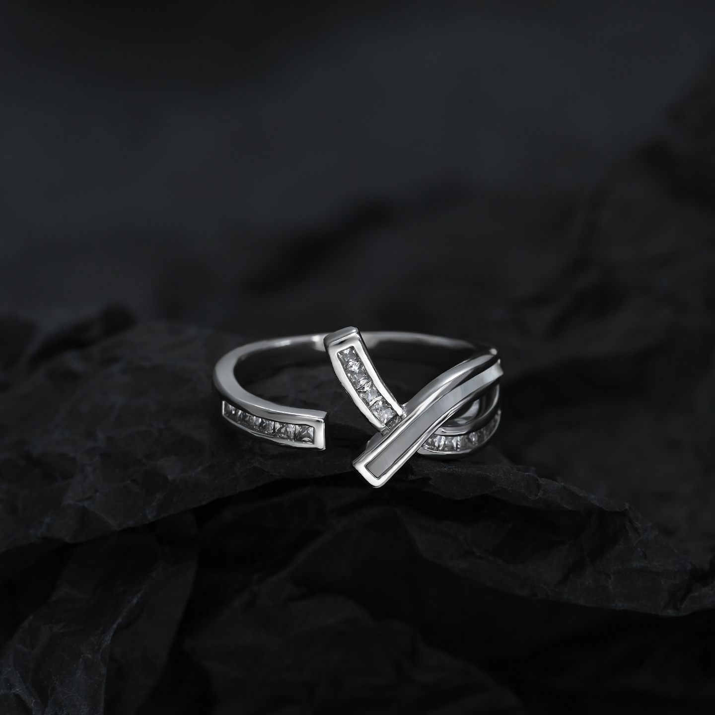 Nueva apertura ligera de lujo ajustable moda versátil anillo Specification image