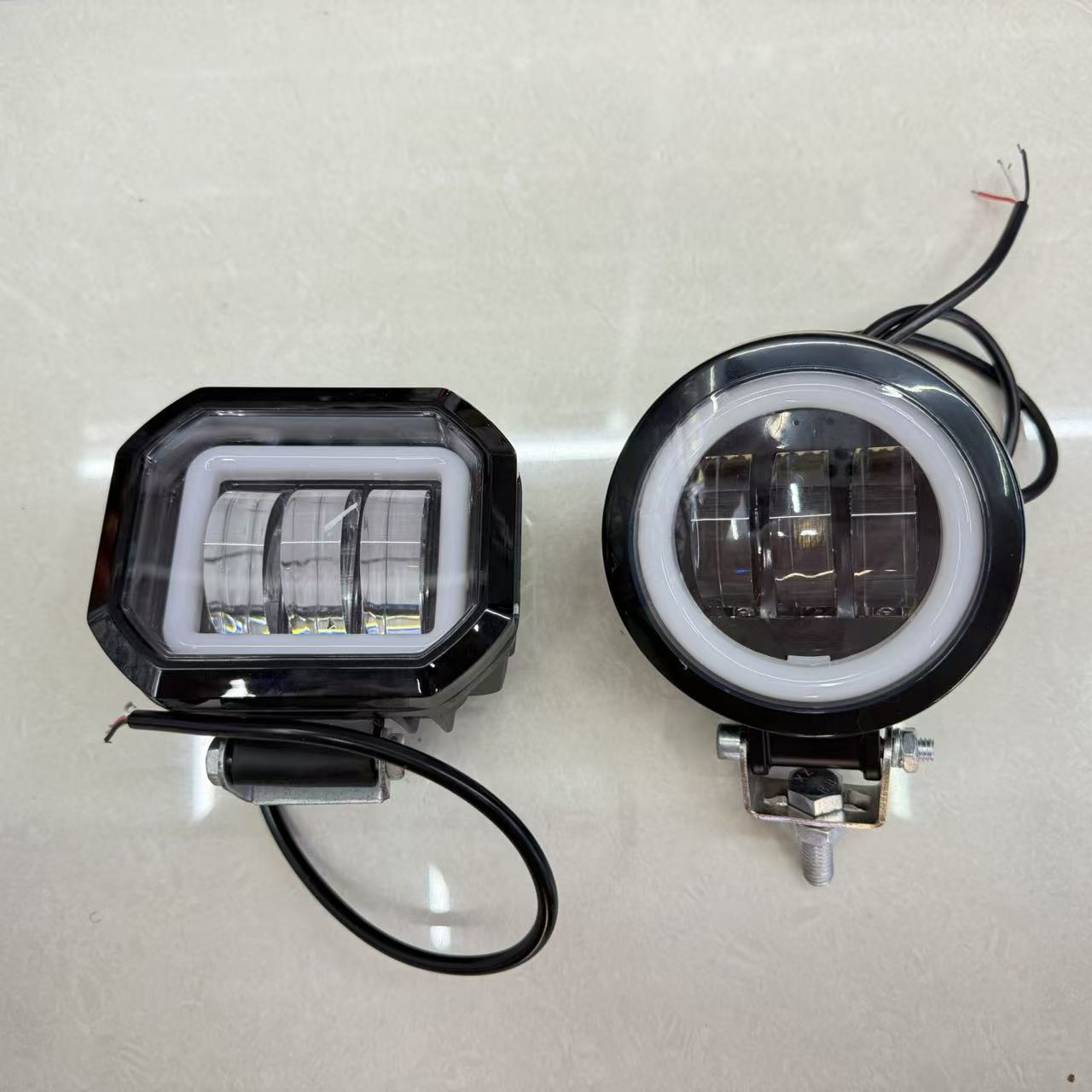 Automobile LED lights, truck spotlights, searchlights, focused yellow daytime running lights, strobe lights, focused lights pic 3