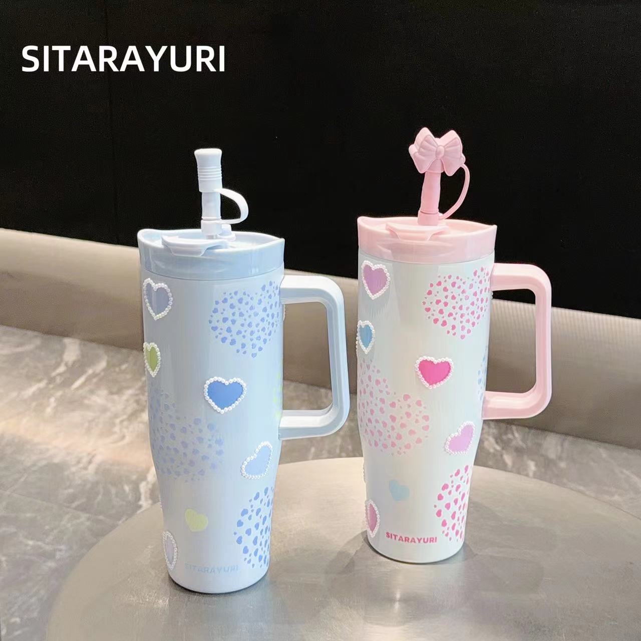 Large Capacity Handle Cup Small Pearl Series 1200ML(ZF-084) detail image 2