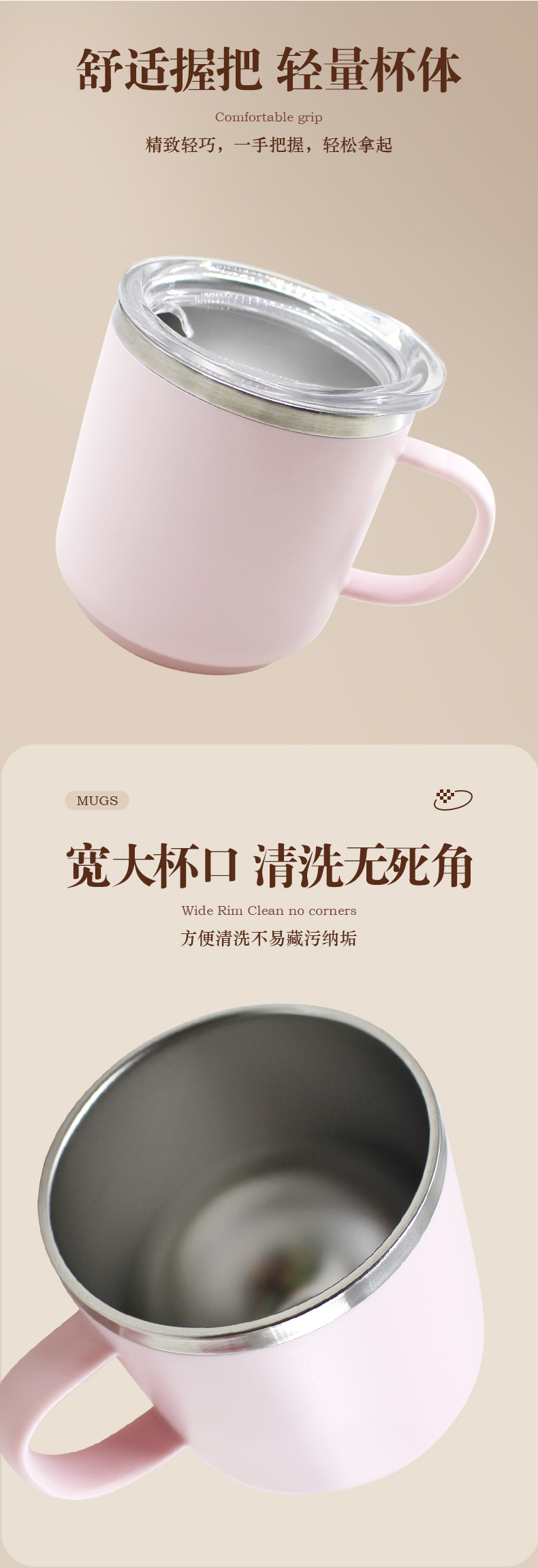 迷你4oz小水杯120ml 不锈钢杯子 便携茶水杯咖啡杯详情2