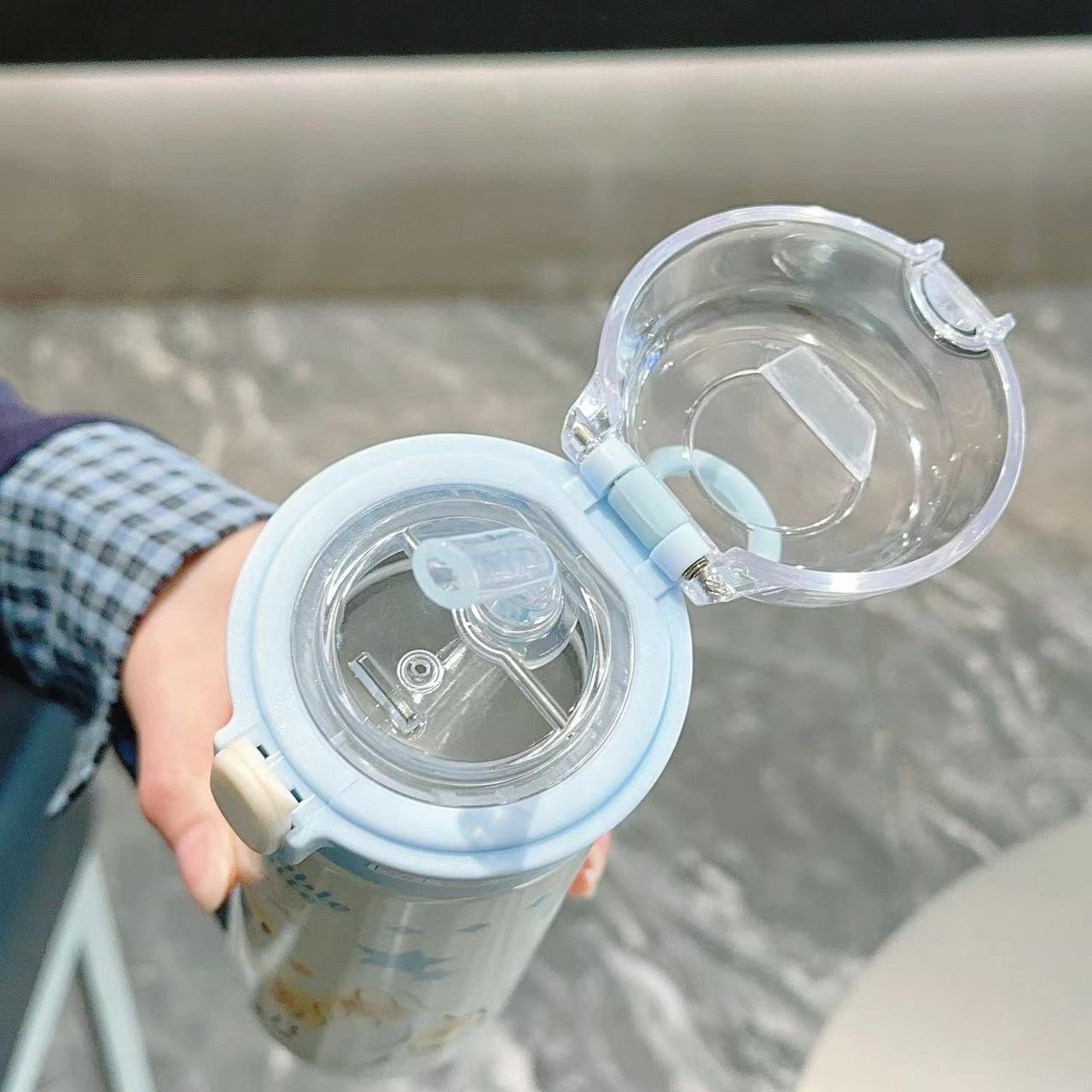 Yueku Transparent Straw Leather Series 380ML detail image 5