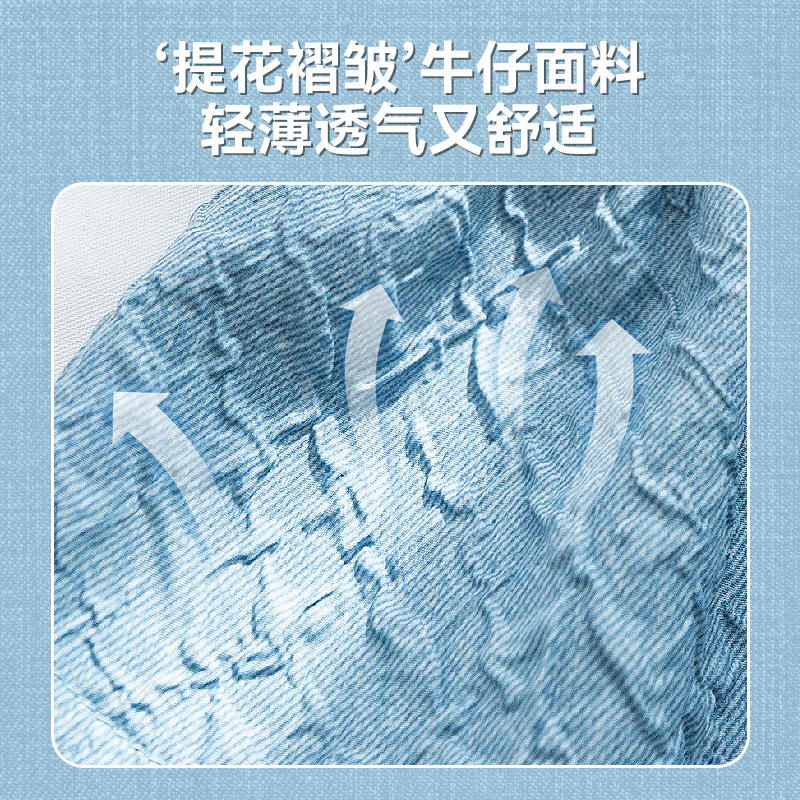 Blue denim fabric pet clothing, cat clothing, cool clothes Application Scenario