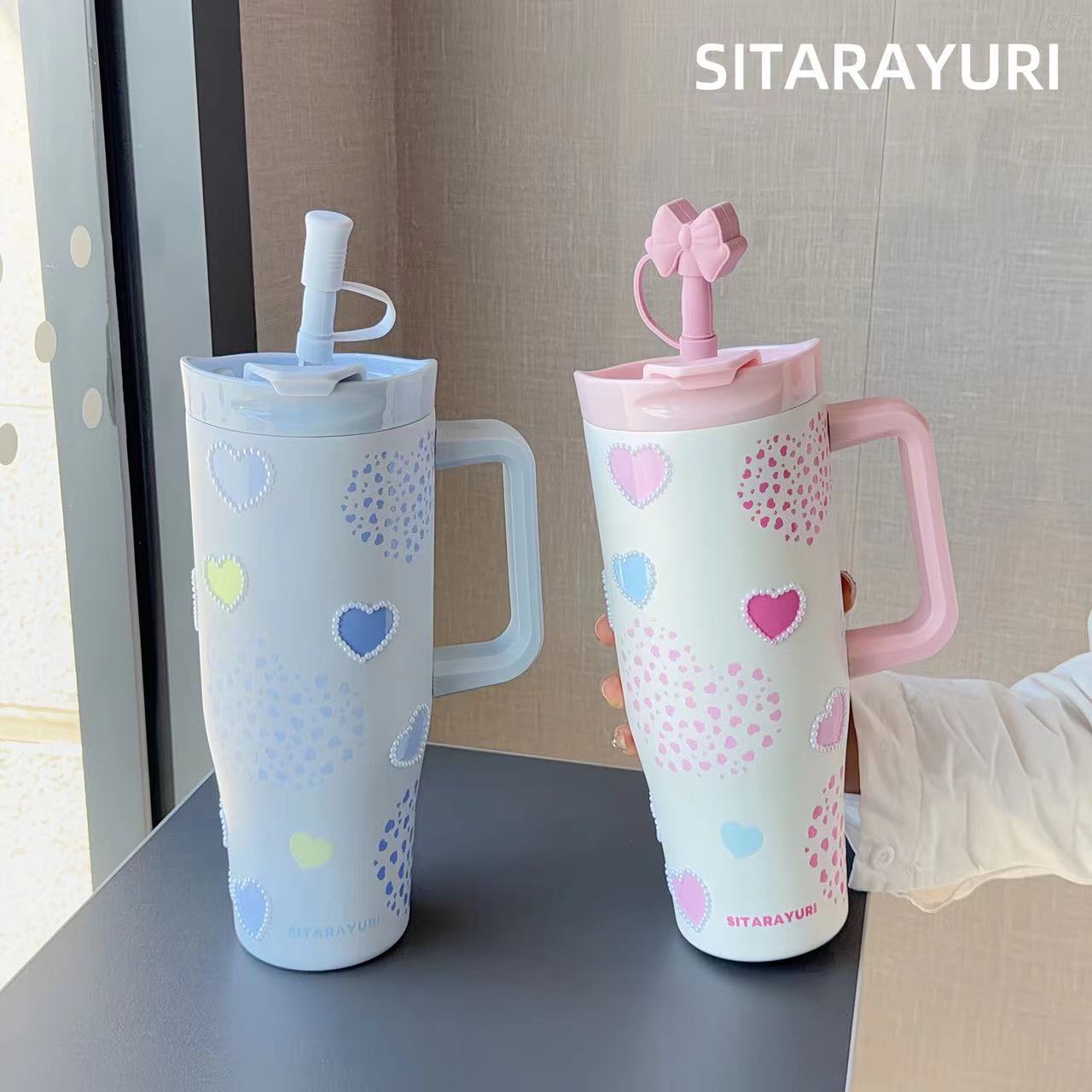 Large Capacity Handle Cup Small Pearl Series 1200ML(ZF-084) detail image 6