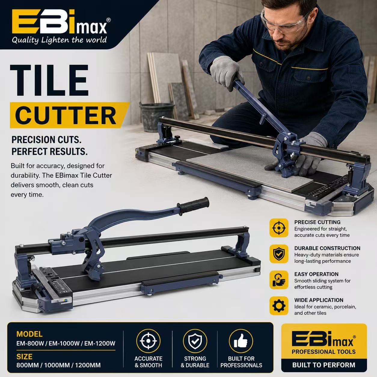 The EBimax professional-grade tile cutting machine EM-800S marble tile can strengthen the Blue Mountain Impression Guangwei Ceramics