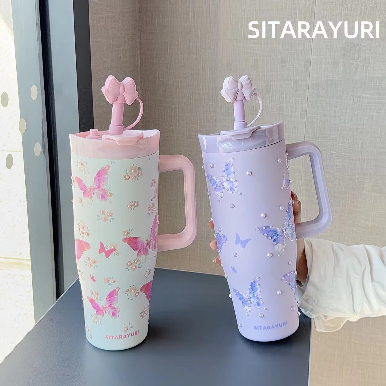 Large Capacity Handle Cup Small Pearl Series 1200ML(ZF-084) detail image 5