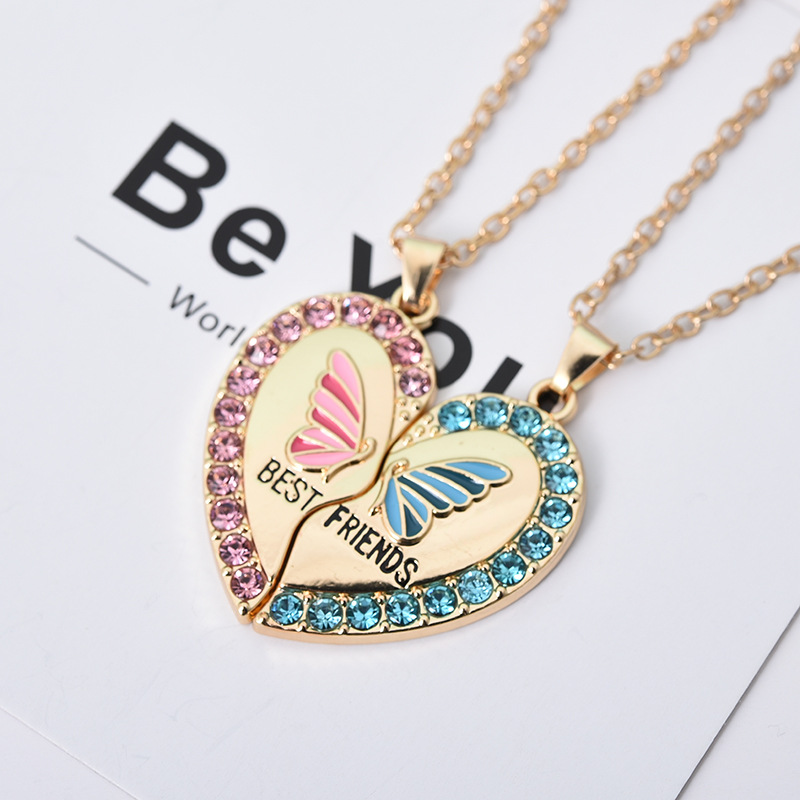 Good friend Summer cute butterfly heart jewelry necklace for children Application Scenario