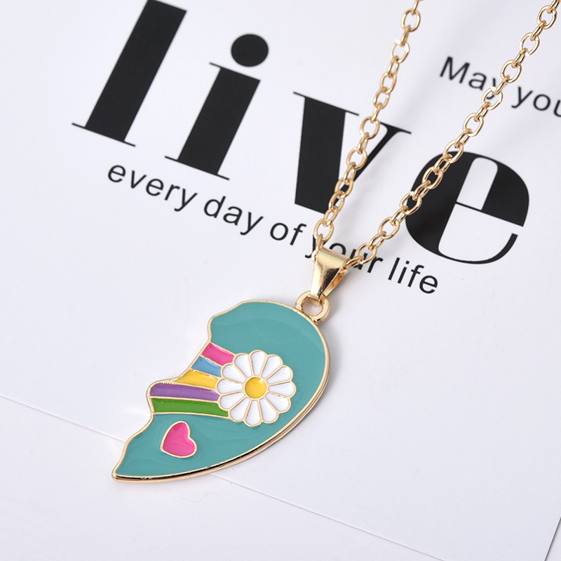 Good Friend Children's BFF Summer Cute Alloy Oil-Dripping Jewelry Necklace Set details Picture