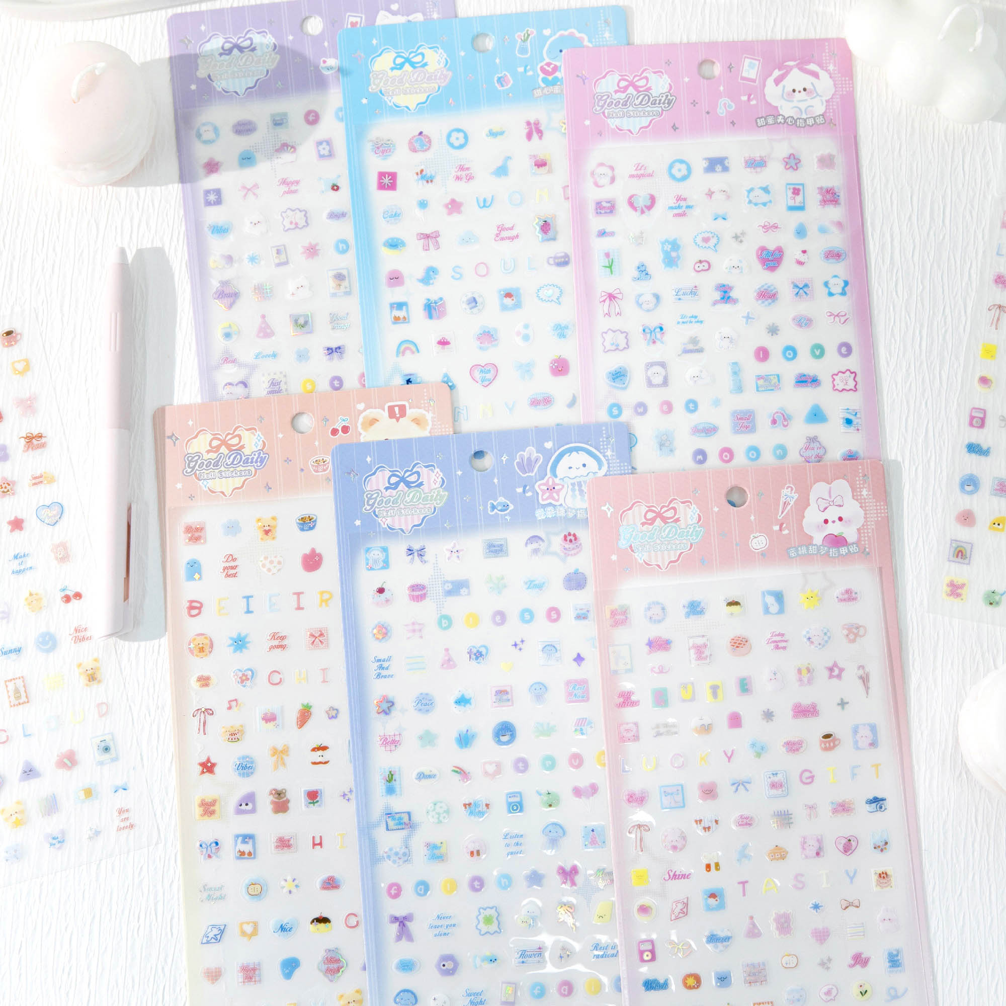 JH86W Sweet Sandwich Nail Stickers Item Picture