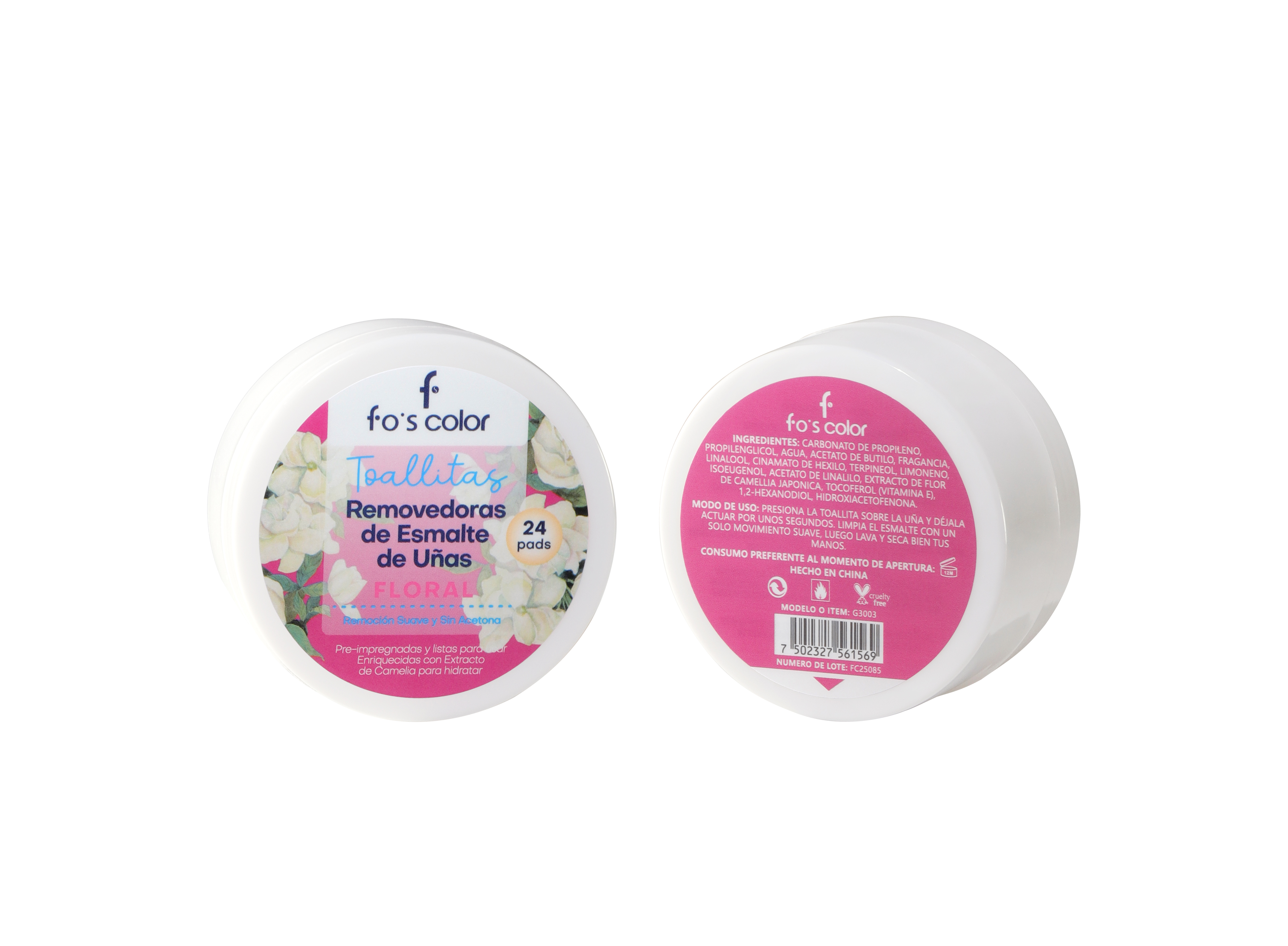 Nail Polish Remover 指甲清洁湿巾圆形塑料容器装小湿巾卸甲湿巾