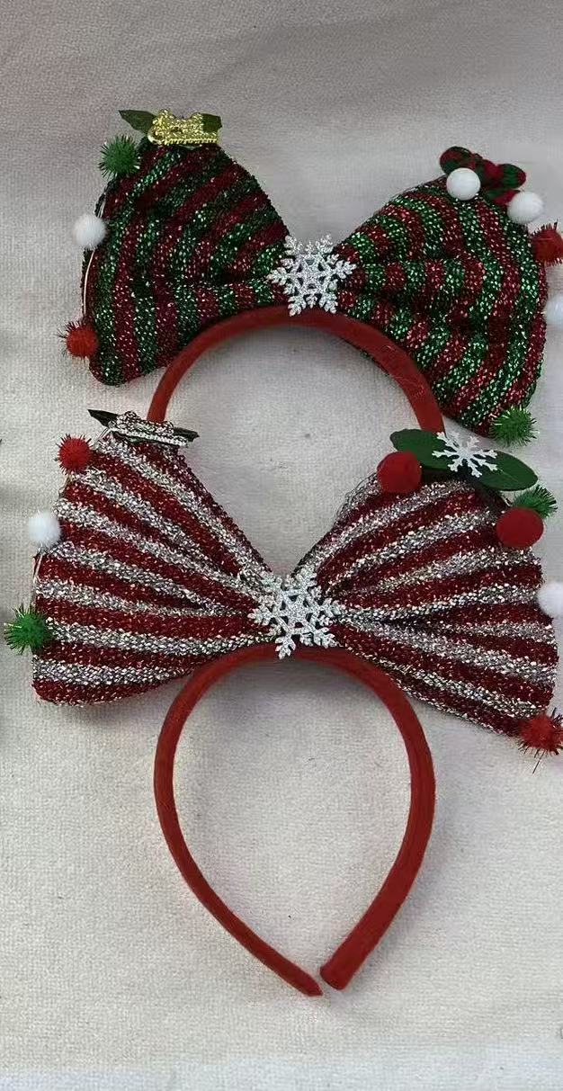Large bow hair accessory, Japanese Taiwan acrylic diamond yarn, small hat, small clip, fabric patch, fabric patch Application Scenario