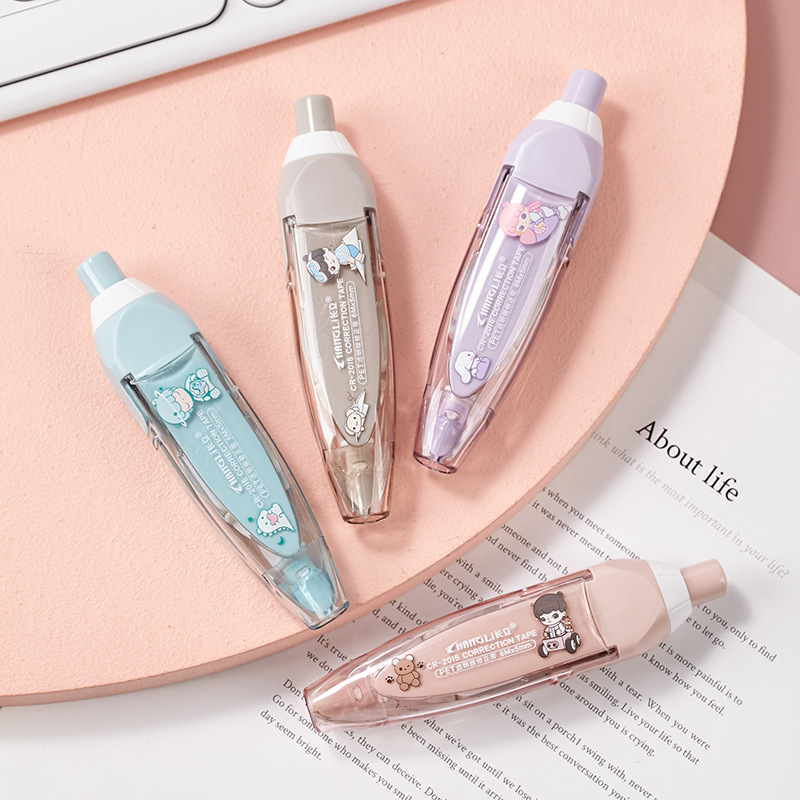 Long standing correction tape, replaceable core correction tape, ins student correction tape, push-type modification tape, mini word correction tape Specification image