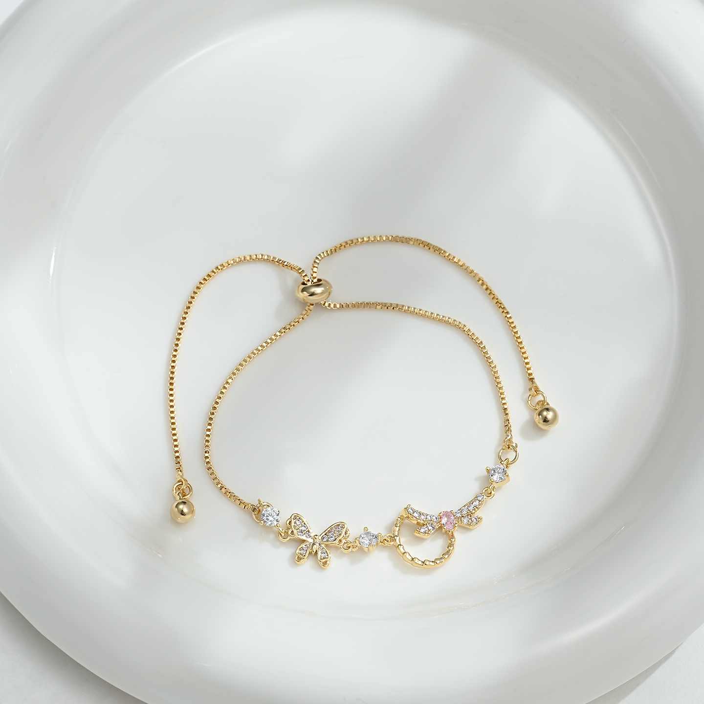 Moda amor mariposa pulsera mujeres diseño irregular versátil para uso diario Specification image