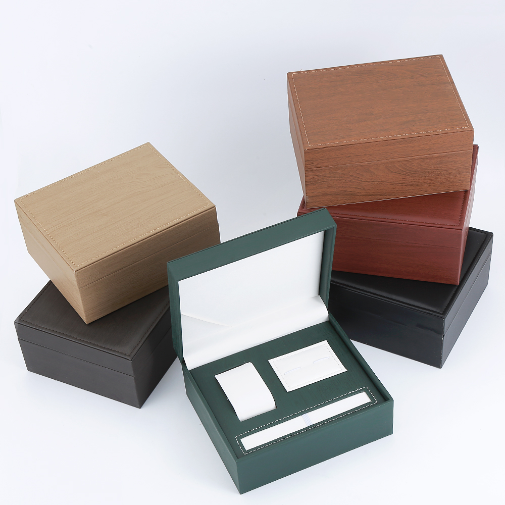 Leather storage box, multi-functional portable organization box, universal gift packaging box, jewelry box, watch set box details Picture