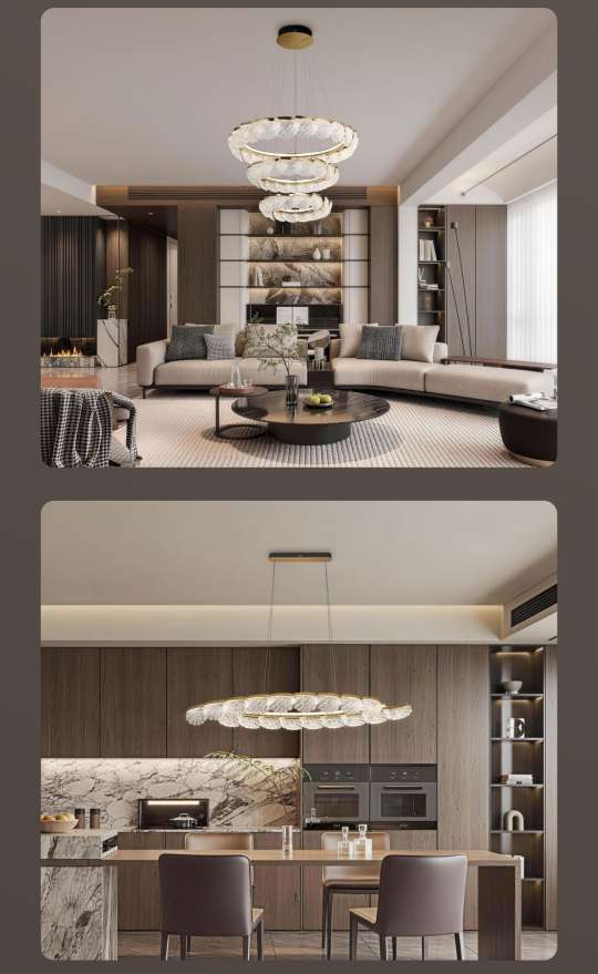Philips Decorative Light Warm Feather Series LED chandelier detail image 6
