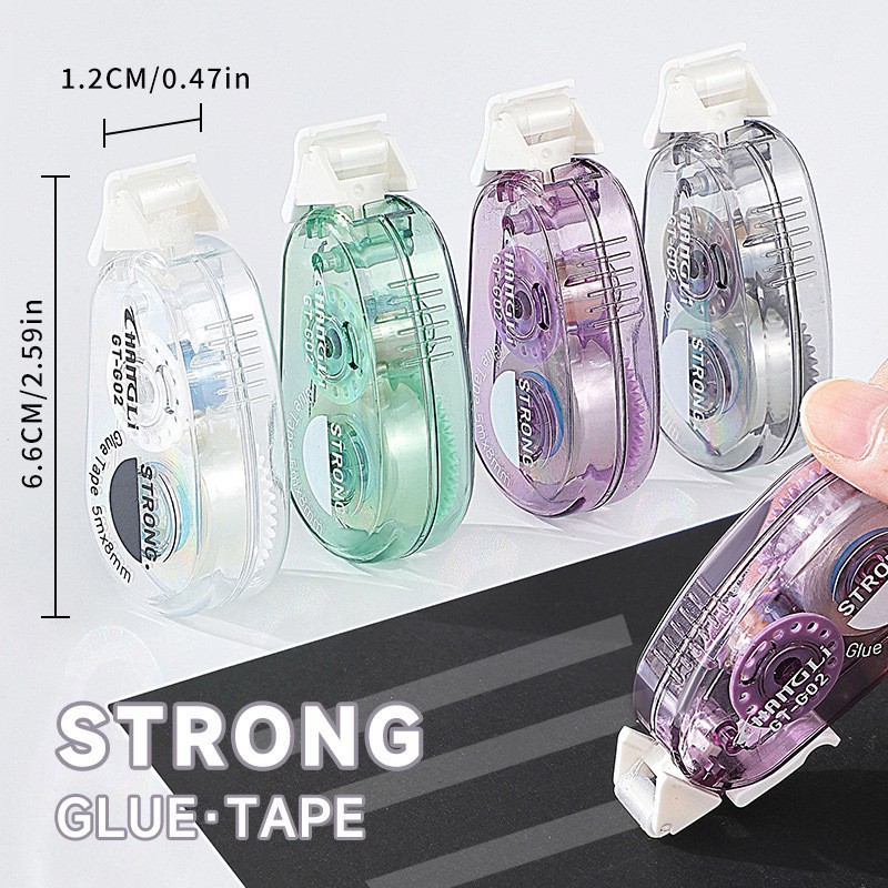Changli Double-sided transparent dot adhesive student handmade Adhesive traceless strong tape Children's creative planner double-sided tape details Picture