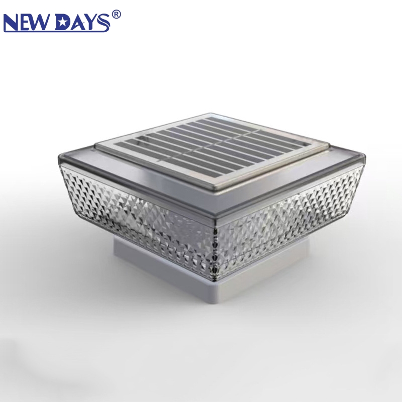 NEWDAYS brand cross border new one solar LED estigma luz al aire libre a prueba de agua lámpara de pared luz de patio control de luz resaltada sensor paisaje luz de calle luz de calle luz solar