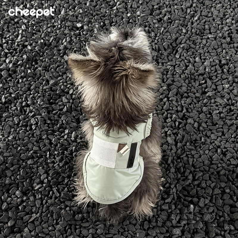 Summer sun protection, cool pet, spring and summer dog clothing, breathable sleeveless vest, Schnauzer, outdoor Bichon Frise, small dog details Picture