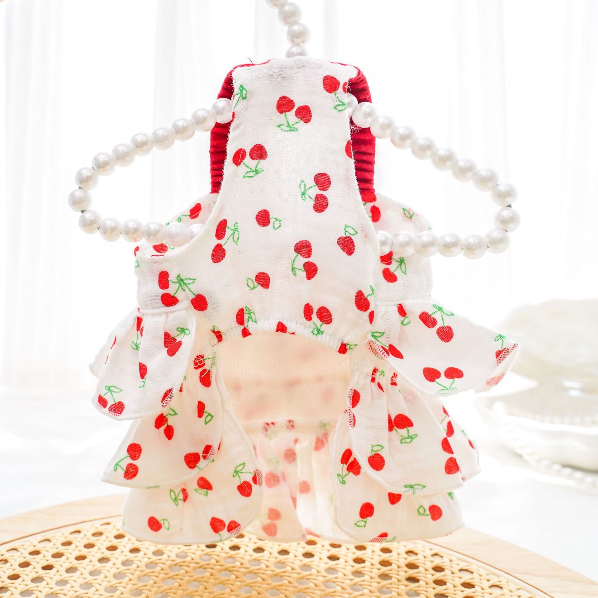 All-cotton pet dog and cat dresses, layered dog cake dresses, clothes, cat supplies, small and medium-sized dog wholesale for summer details Picture