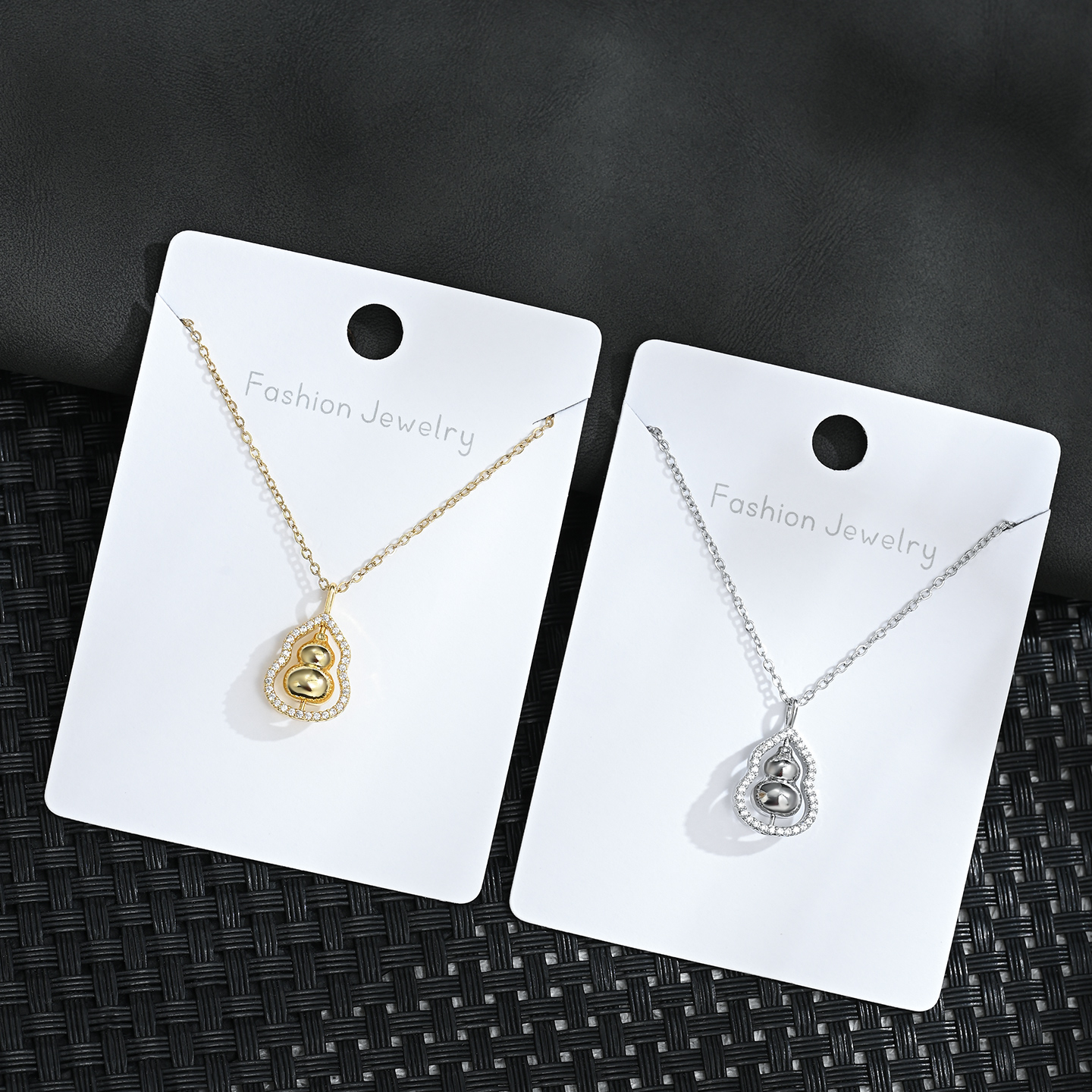 Nuevo estilo chino simple temperamento elegante calabaza collar todos los días versátil