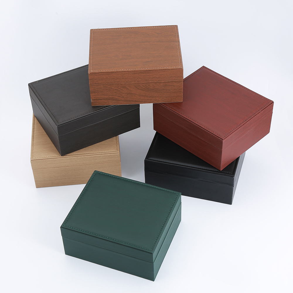 Leather storage box, multi-functional portable organization box, universal gift packaging box, jewelry box, watch set box