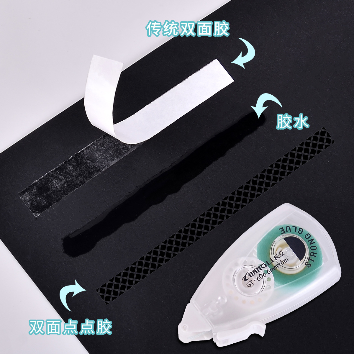 Changli Strong Dot Dot Adhesive Notebook, seamless grid high-viscosity tape, transparent double-sided tape, notebook transparent tape Application Scenario