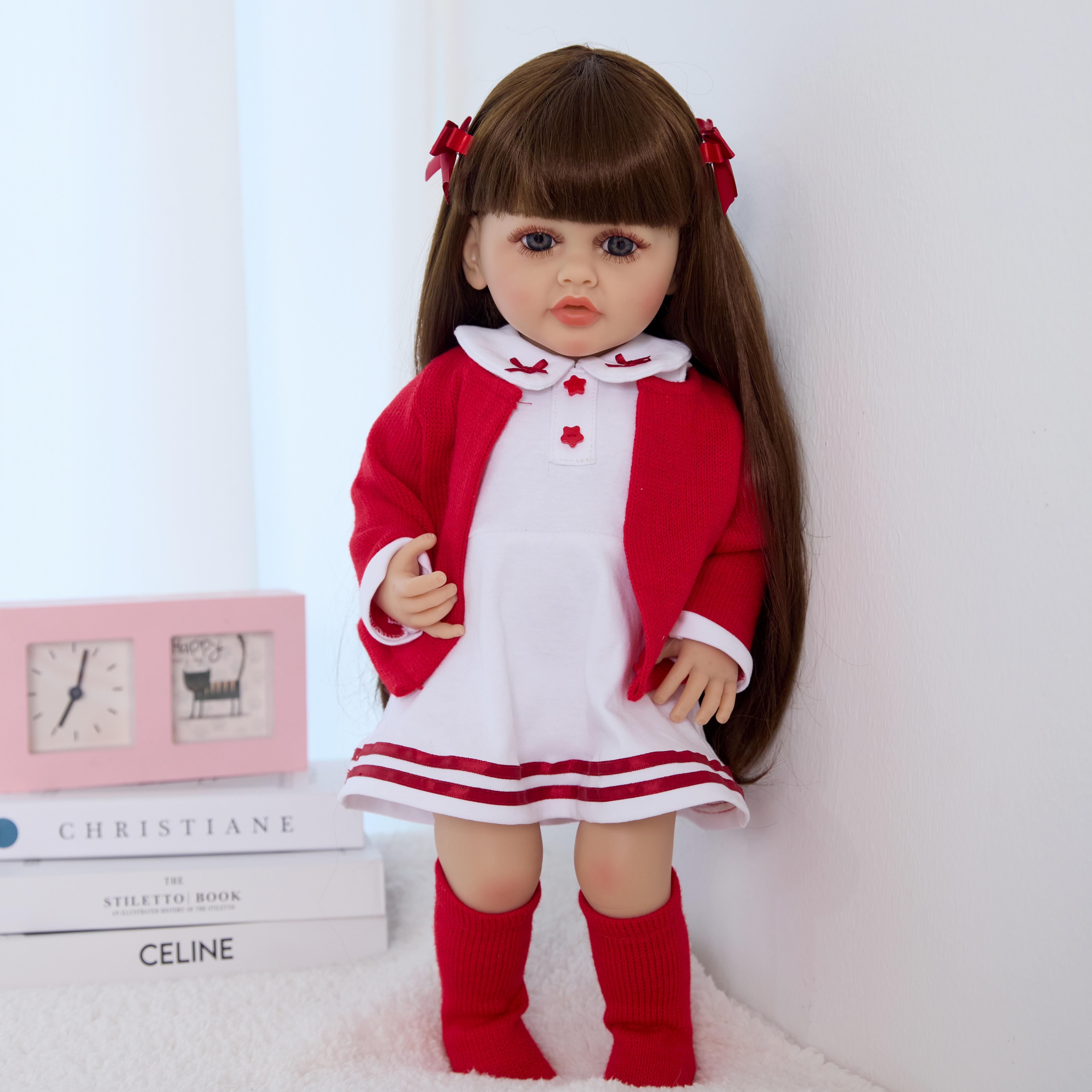22 pulgadas crossover nuevo reborn muñeca ruso mock-up diálogo emulación peludo bebé muñeca juguetes regalos Application Scenario