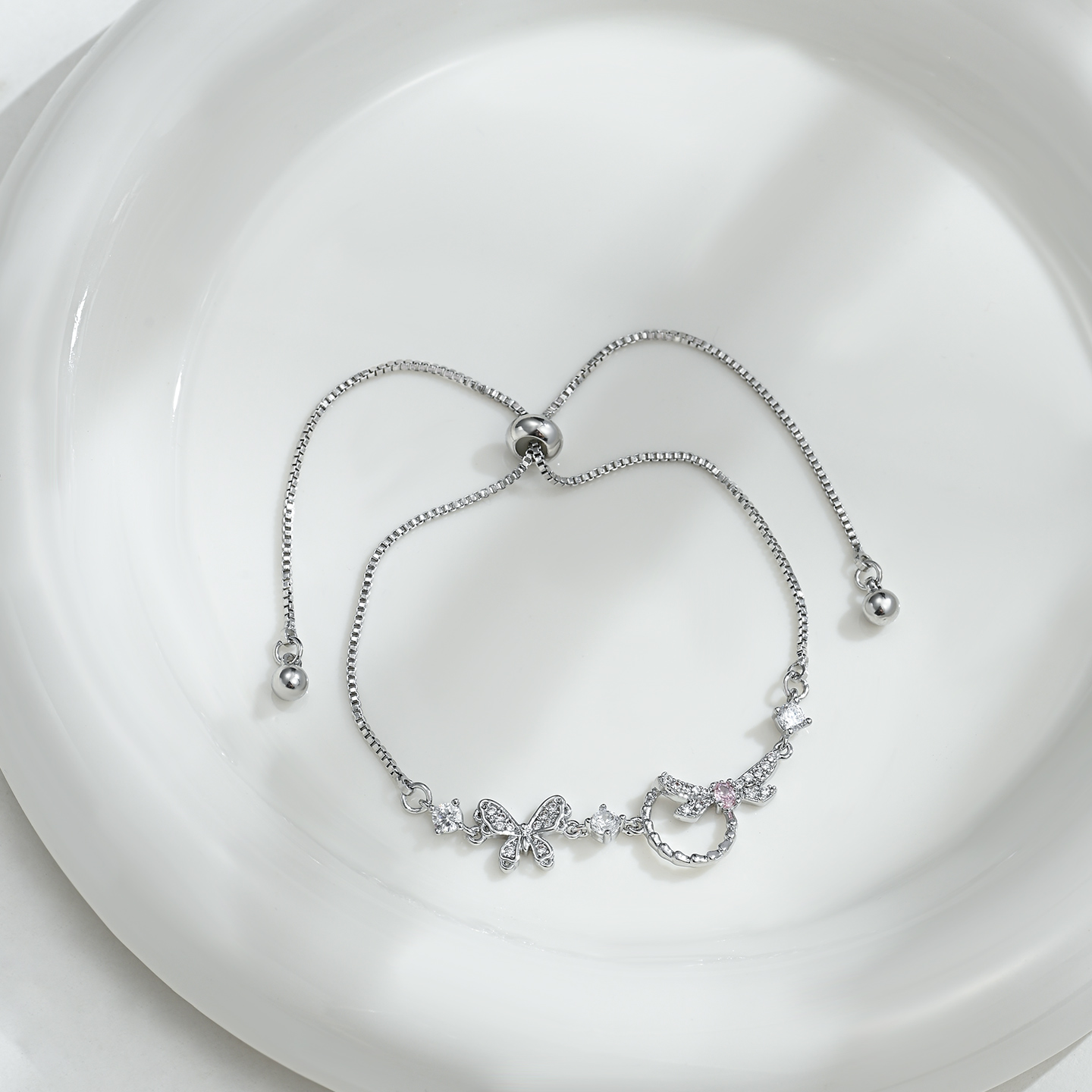 Moda amor mariposa pulsera mujeres diseño irregular versátil para uso diario details Picture