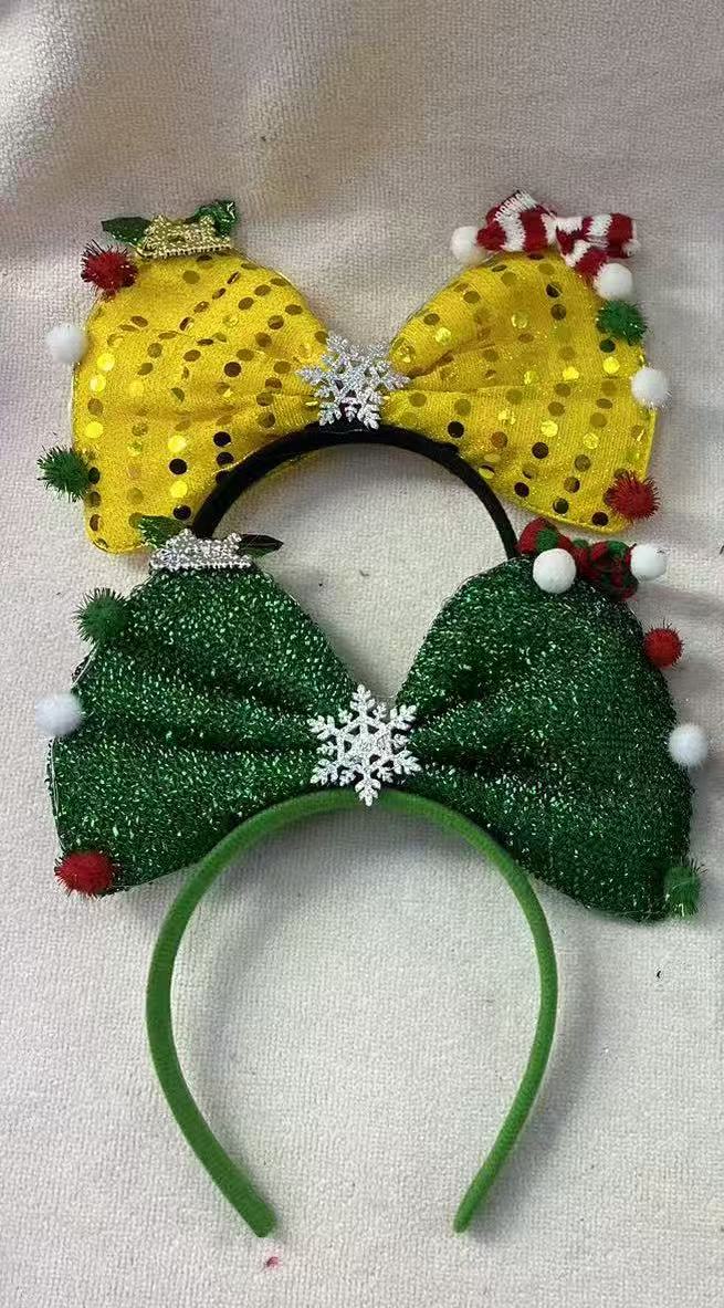 Large bow hair accessory, Japanese Taiwan acrylic diamond yarn, small hat, small clip, fabric patch, fabric patch Specification image